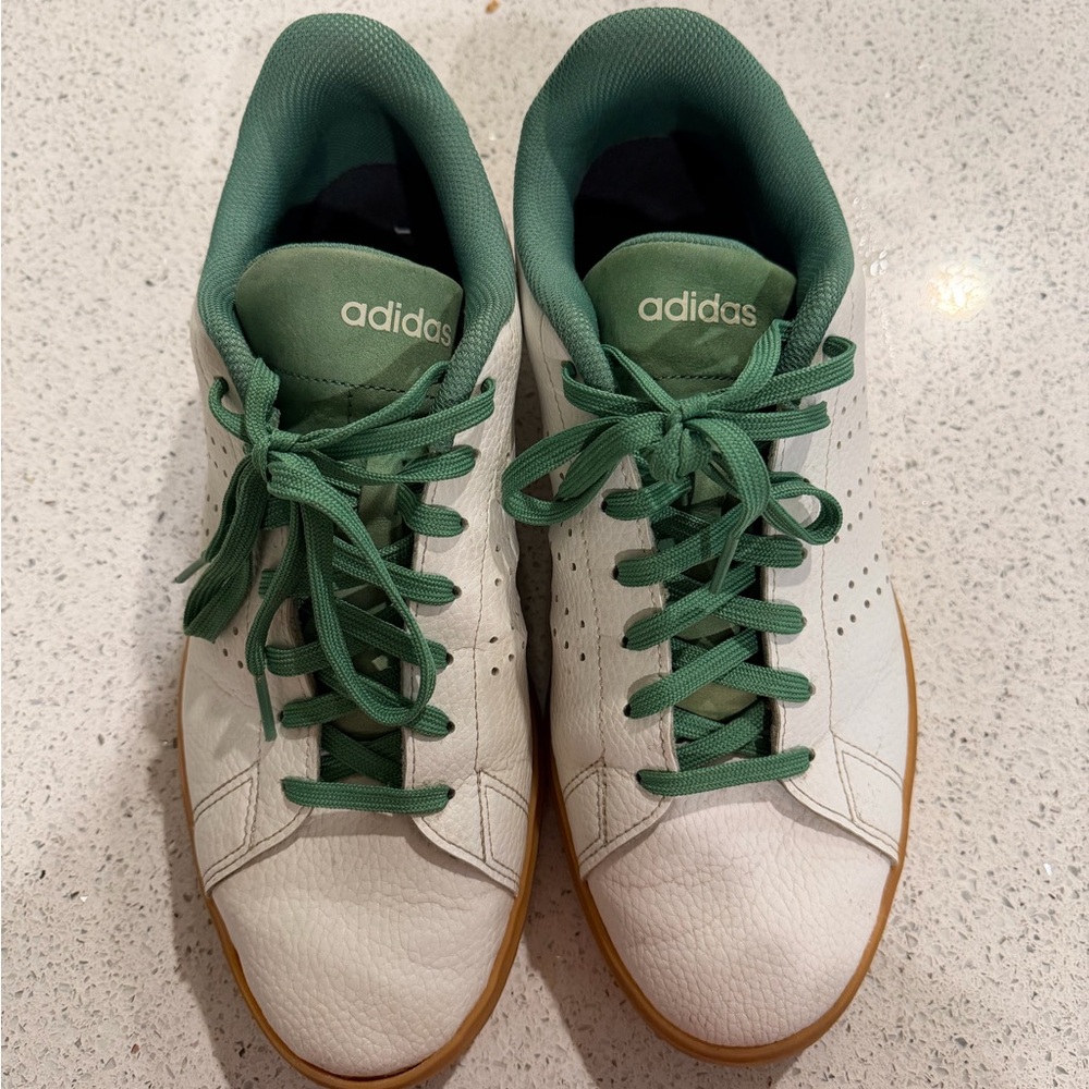 Adidas Men’s Sneakers White & Green | Size 11 | Excellent Condition
